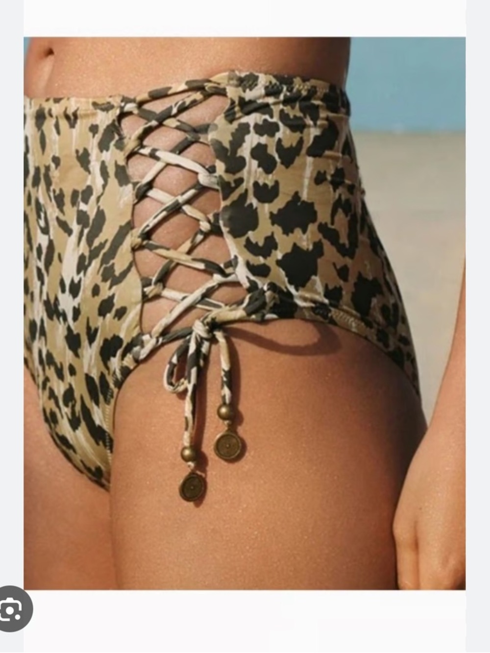 Spell and the gypsy collective belle mare leopard print bikini size S - Picture 5 of 11